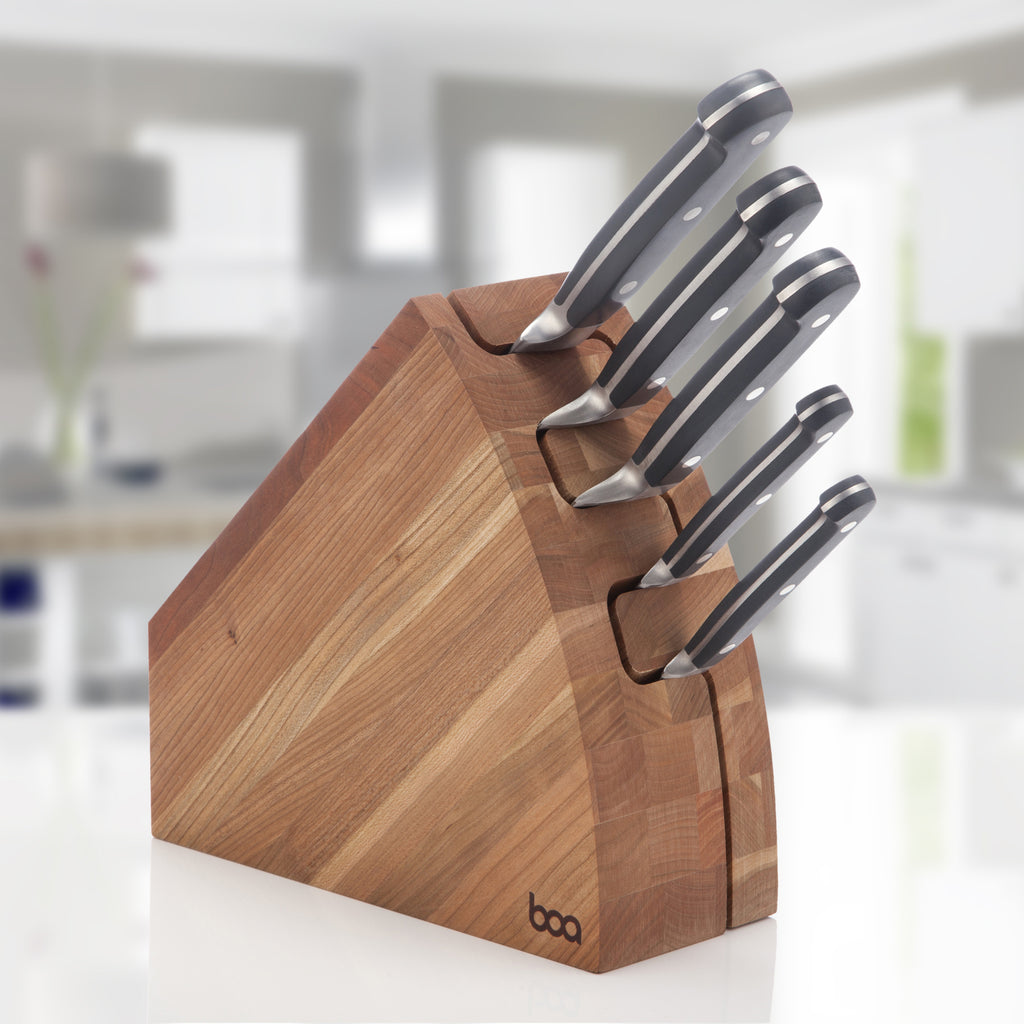 Angle Clam Knife Block